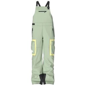 The North Face Dragline Bibs Women's Size M Short DryVent Misty Sage Ski Snow